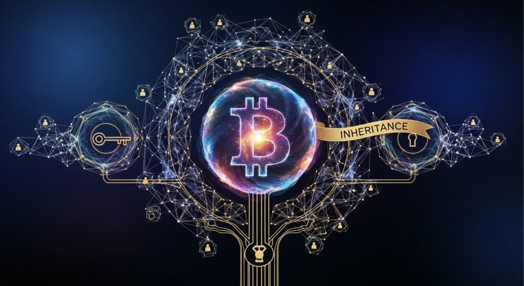 Step-by-step flowchart for creating a Bitcoin inheritance plan