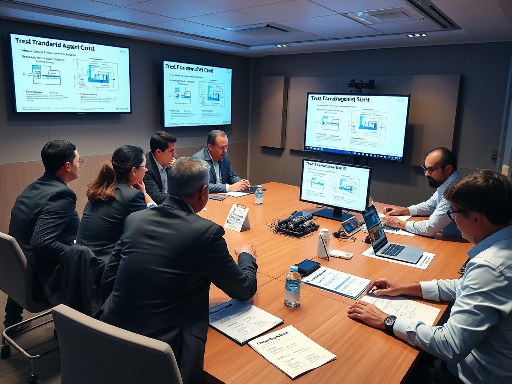 Global standards development meeting for digital asset custody showing Trust Paradigm Shift in action